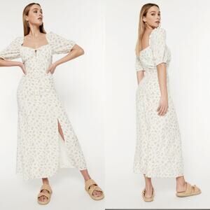 BARDOT Ditsy Midi Dress Floral Prairie Summer NEW Size 4/XS Feminine Milkmaid